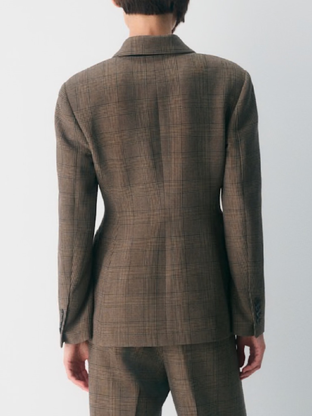Babaton Aritzia Standout Double Breasted Tyson Check Plaid Blazer Sz 6 Corporate - Picture 6 of 11